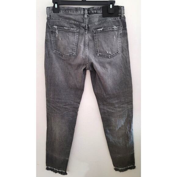 Moussy Vintage Cadet HOWA Skinny Ankle Jeans Black Grey - Picture 3 of 9